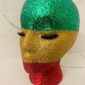 Ms.Reggae, Mannequin Head Display Lightweight and Portable Glam