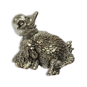 Miniatur Legebaby Ente Sterling Silber 925