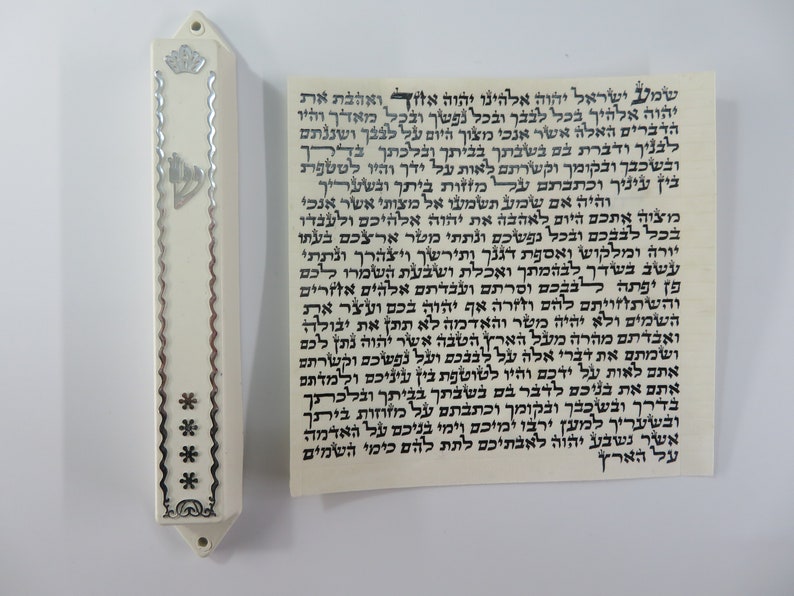 Mezuzah Scroll 100% Kosher Mehudar With Mezuzah Case Hand - Etsy