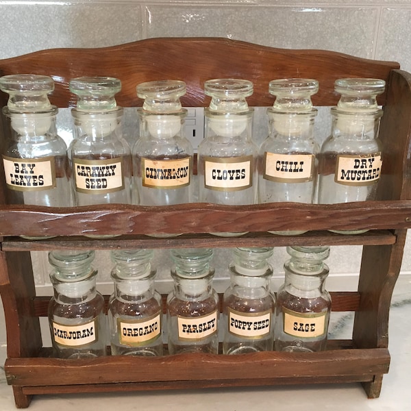 Vintage Spice Rack Etsy
