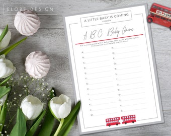 Baby Shower Games Baby Predictions London Royal Etsy Baby Shower Games Baby Predictions London Royal Etsy