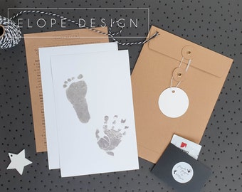 Essentials Inkless Hand & Footprint Kit - No Ink, No Mess,No Stress - New-Baby-Gift-Present-Babys First-Memories-Keepsakes-Baby Shower