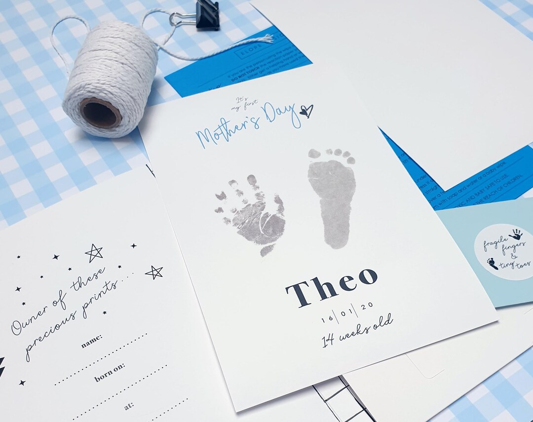 LOVE ON Baby Memory Book With Free Inkless Hand & Footprint