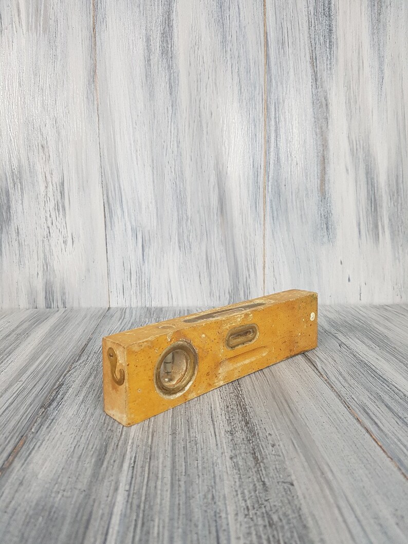 Level wooden tool Antique Wooden level Vintage Decor Builder level