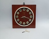 Vintage clock 39 70 quot Jantar quot Russian mechanical watch Soviet watch Vintage wall watch Home decor Home Sweet Home Collectible Wall Clock USSR