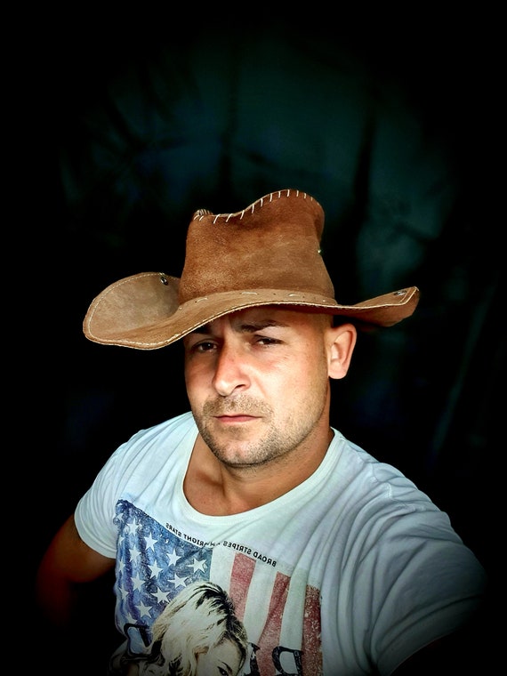 Hat, Cowboy Hat, Suede Hat, Vintage Cowboy Hat, Vi