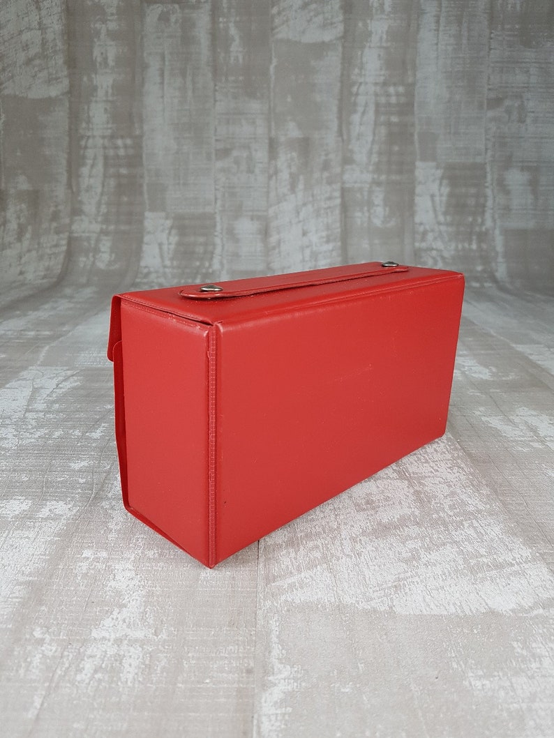 Record case box Cassette storage Record storage Audio Entry Box Gift Idea Vintage Box 1970S