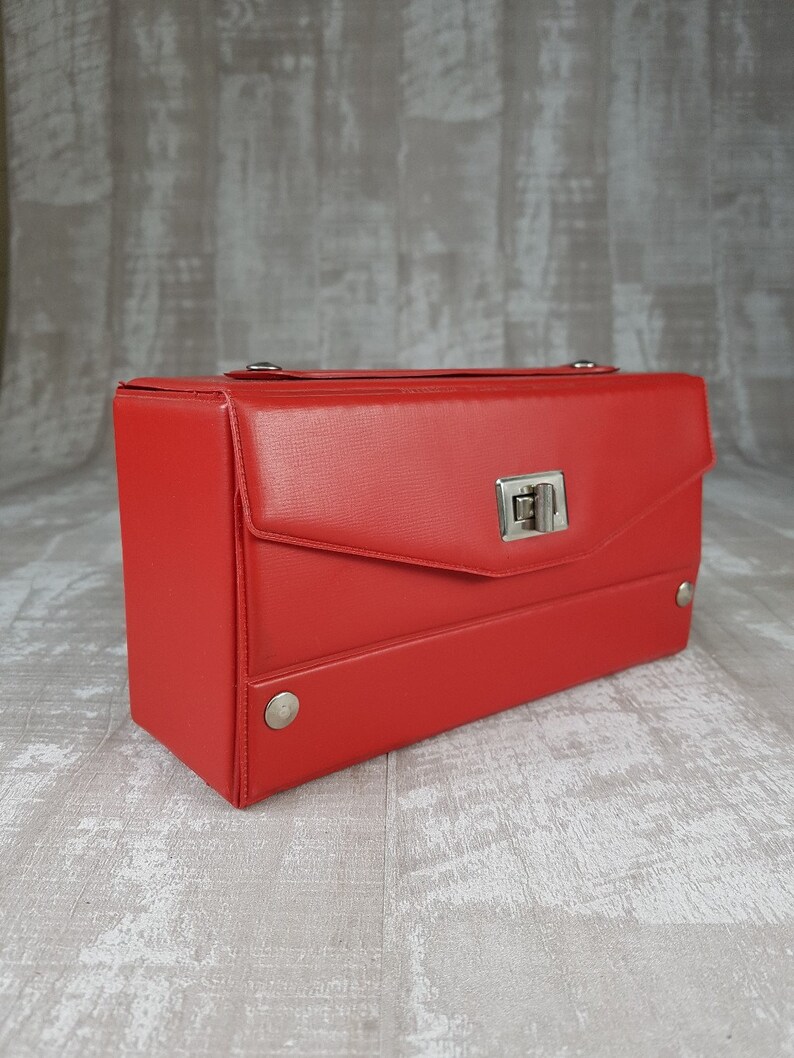 Record case box Cassette storage Record storage Audio Entry Box Gift Idea Vintage Box 1970S