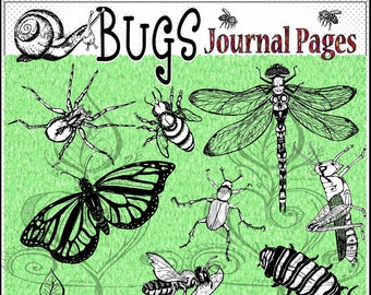 Bugs! Journal Pages by PaezArtDesign