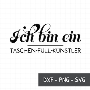 Plotterbestand “Ik ben een tassenvuller” | Grappige spreuk voor tassen en portemonnees | SVG-bestand voor Cricut, Silhouette, Brother