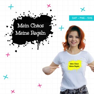 My Chaos, My Rules plotter file | cheeky saying SVG, PNG, DXF | Graffiti style design for shirts, mugs & decorations