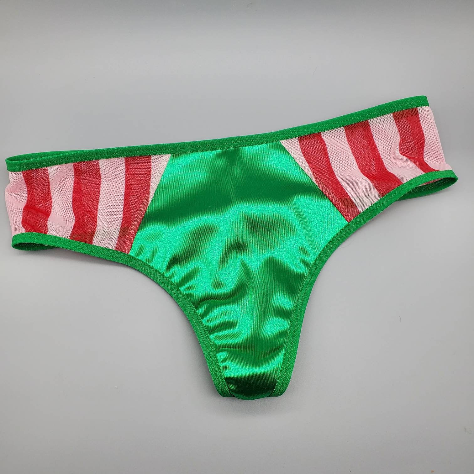 Christmas Candy Stripe Panties Christmas Thong Christmas Etsy