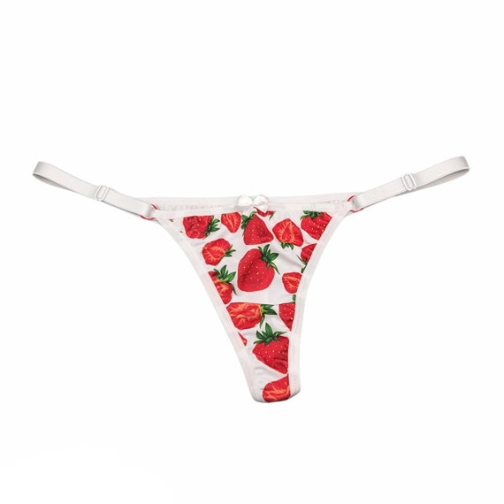 Strawberry Handmade Super Stretchy Adjustable Panties Stripper