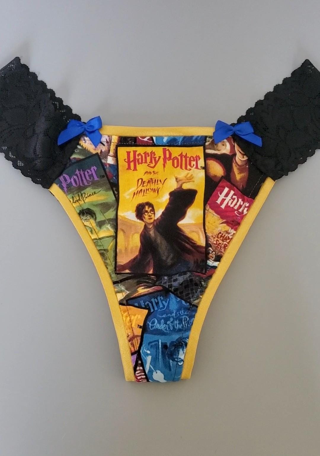 sexy harry potter lingerie Harry Potter Lace Thong Panties Women's Cute Underwear Horse Underwear  Vintage Thong Vintage Lingerie Handmade in the USA Women's Panties