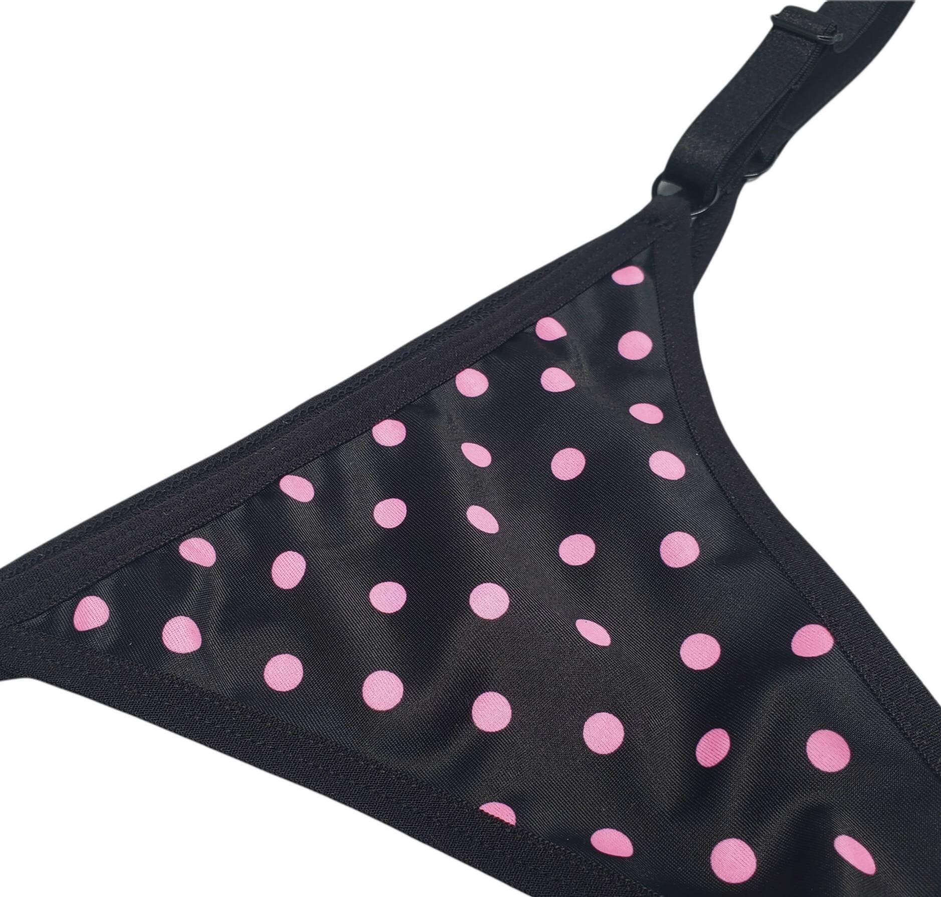 Polka Dot Face Thong  Personalised Your Face Thong