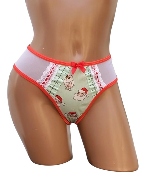 Papá Noel Tanga Navidad Mujer Mujer Caliente En Ropa Interior Sexy