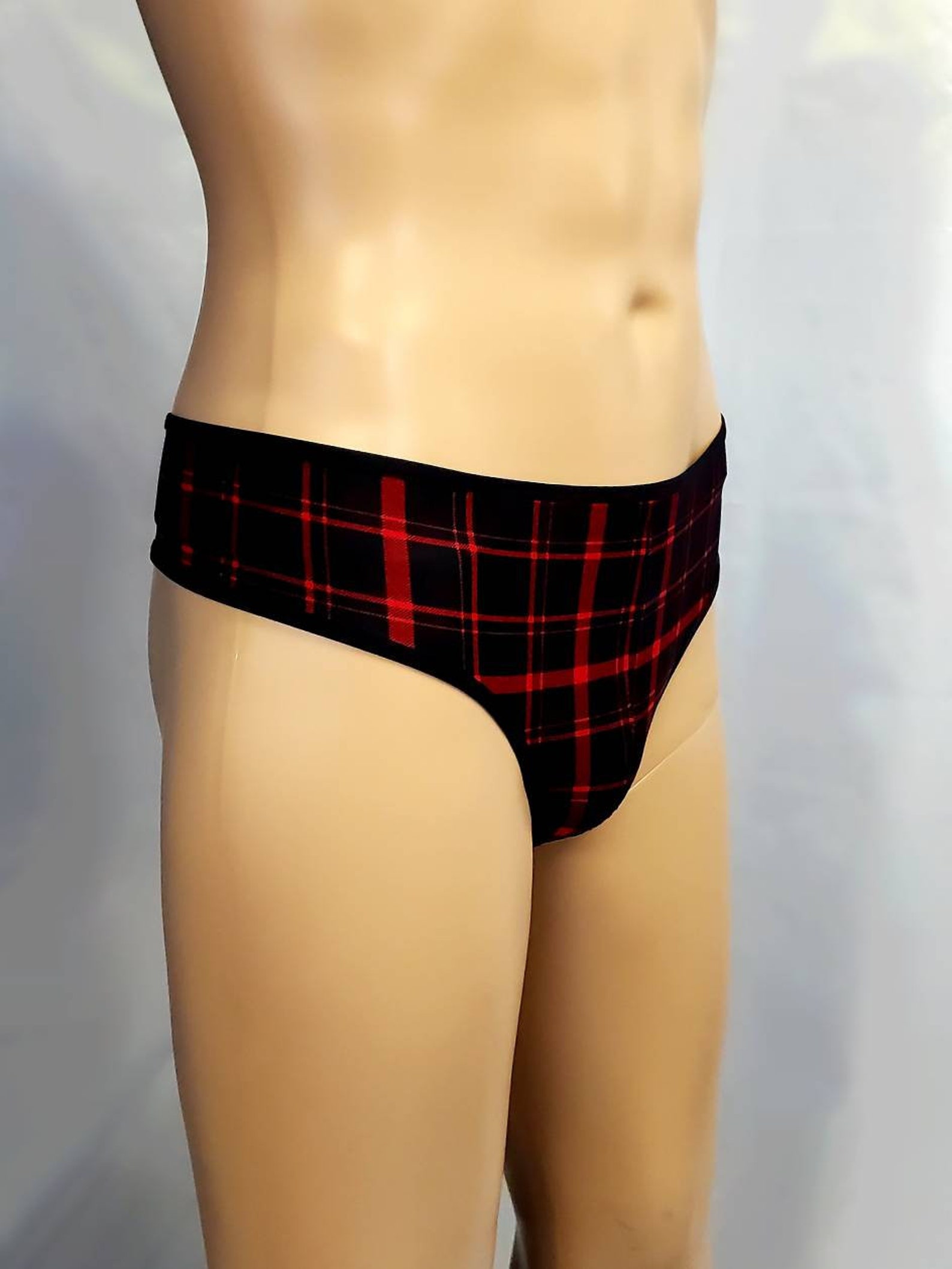 Men's Plaid Thong Super Comfortable Thong Panties Etsy