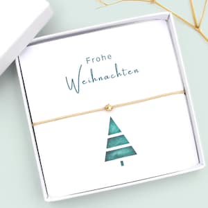Cadeau de Noël pour employé, bracelet avec étoile et carte, idée cadeau pour collègues