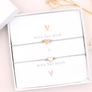 Armband mit Karte und Schmuckschachtel, Freundschaft Danke sagen, Einfach nur so