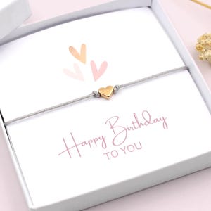 Armband mit Karte und Schmuckschachtel, Happy Birthday, Herzlichen Glückwunsch zum Geburtstag