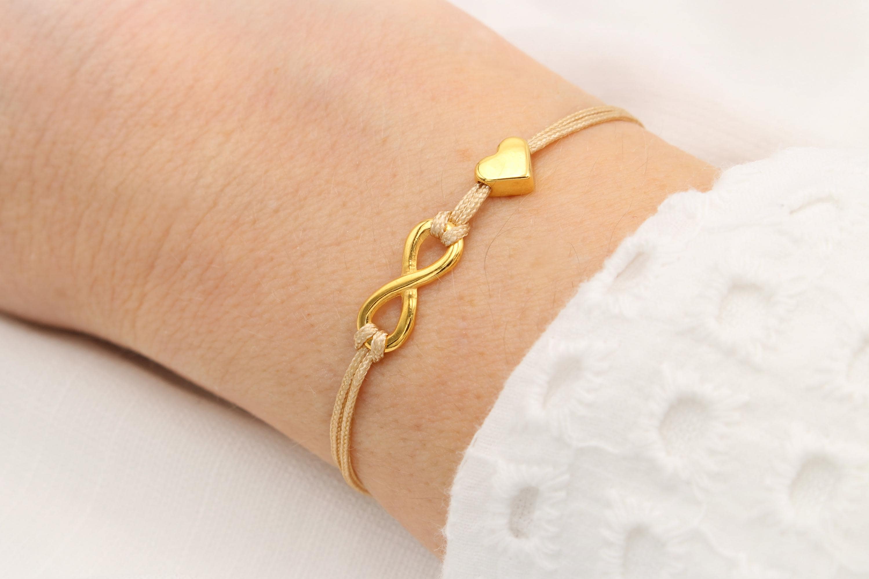 Infinity Heart Bracelet for Women, Friendship Bracelet Macrame, Infinity,  Gifts for Girlfriend