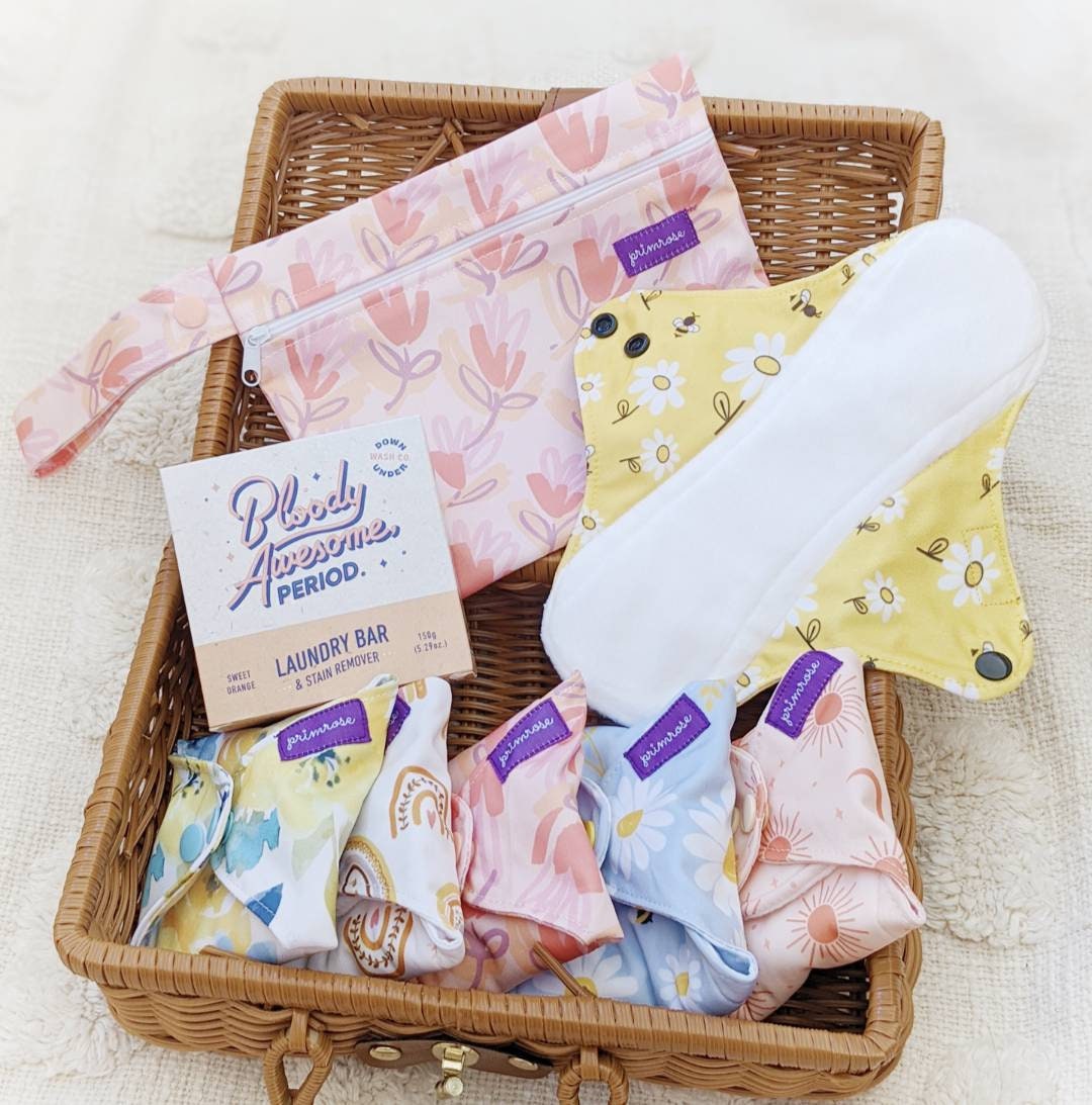 Primrose Reusable Cloth Pad Set / Cloth Menstrual Pads PLUS