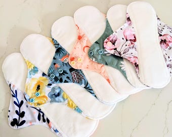 Imperfect Primrose Reusable Cloth Pad Set – Heavy Moderate Flow Pads