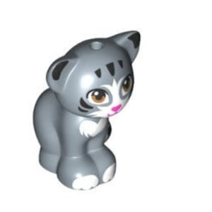 LEGO® -  New - Striped Cat with Punk Nose