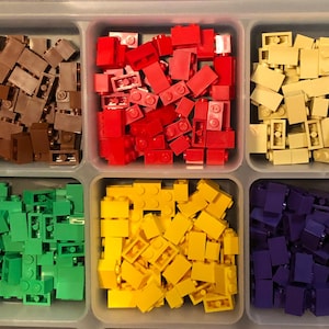 LEGO® 50 Bricks 1x2 Transparent colors - NEW