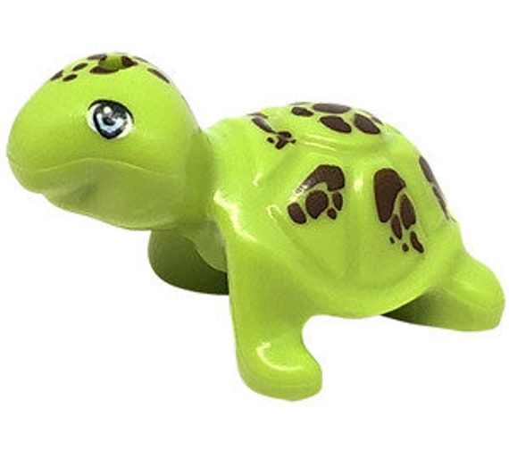 LEGO Lime Smiling Turtle NEW Etsy