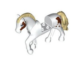LEGO® - NIEUW - paard wit met bruine vlekken