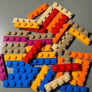 50 New 1 x 4 Lego® Plates - Supplies for Art and Education projects