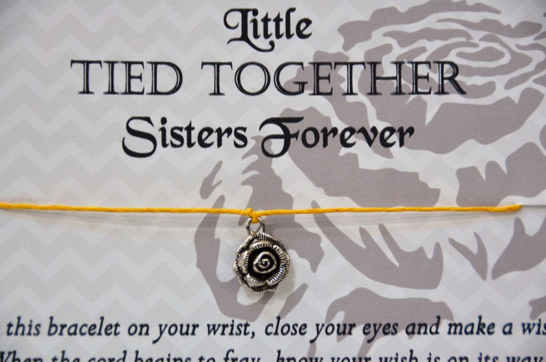 Rose Wish Bracelet Sorority Bracelet Wish Bracelet Pledge Gift Gift for Sororities Rose Sorority Wish Bracelet Wish Upon Your Wrist