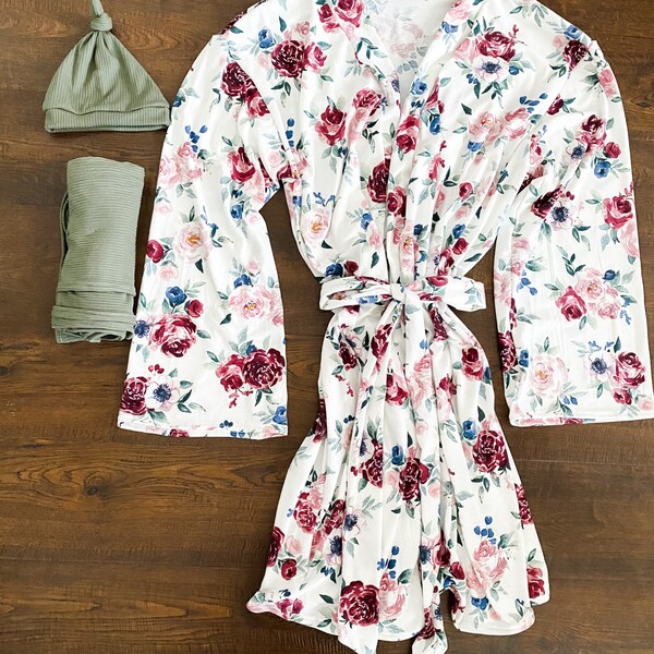 Mommy and Me Robe and Swaddle Set Etsy