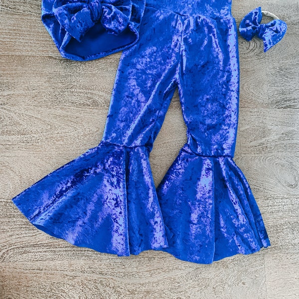 Velvet Bell Bottoms Etsy