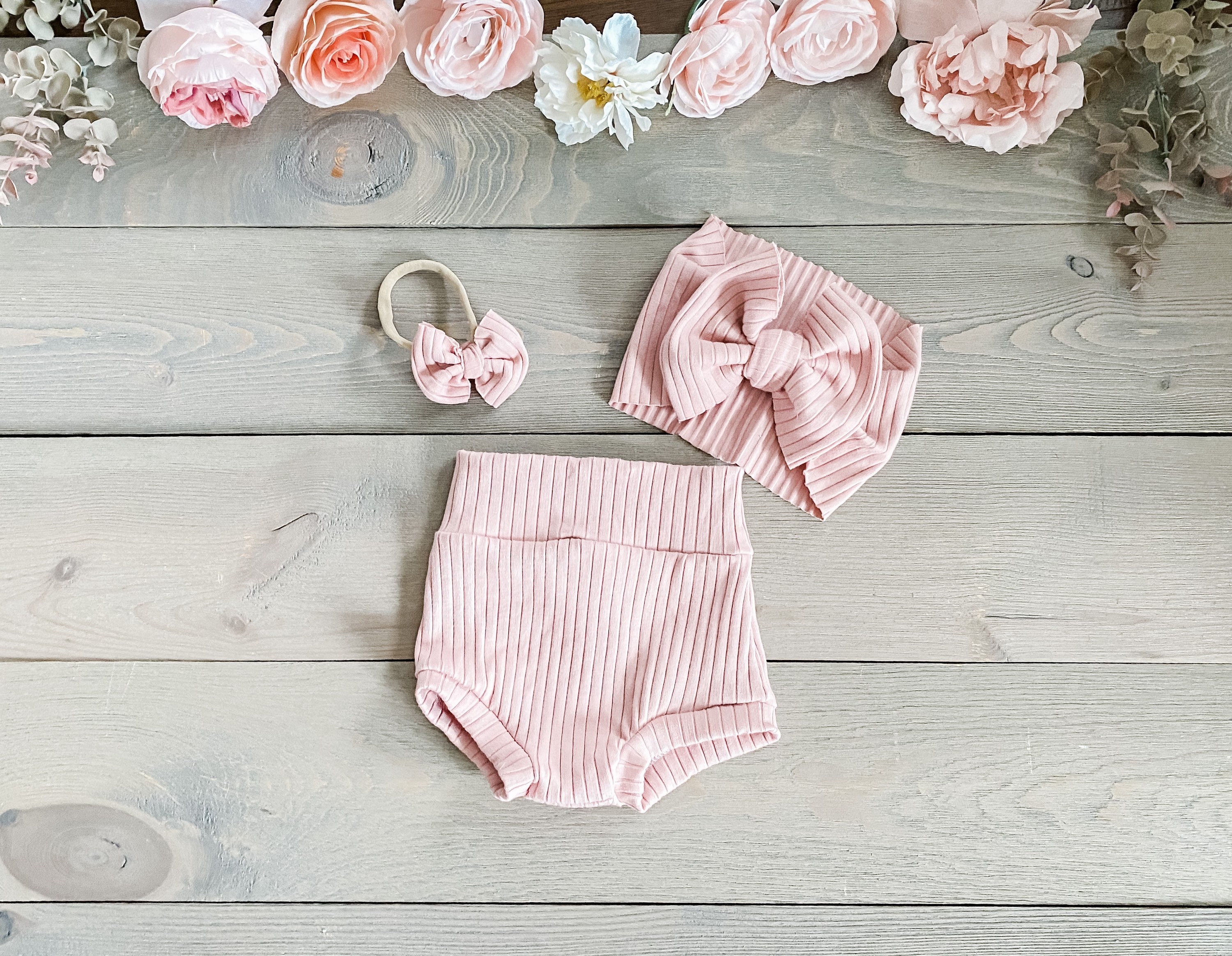 Ribbed Knit high waisted bloomers baby girl bloomers toddler Etsy