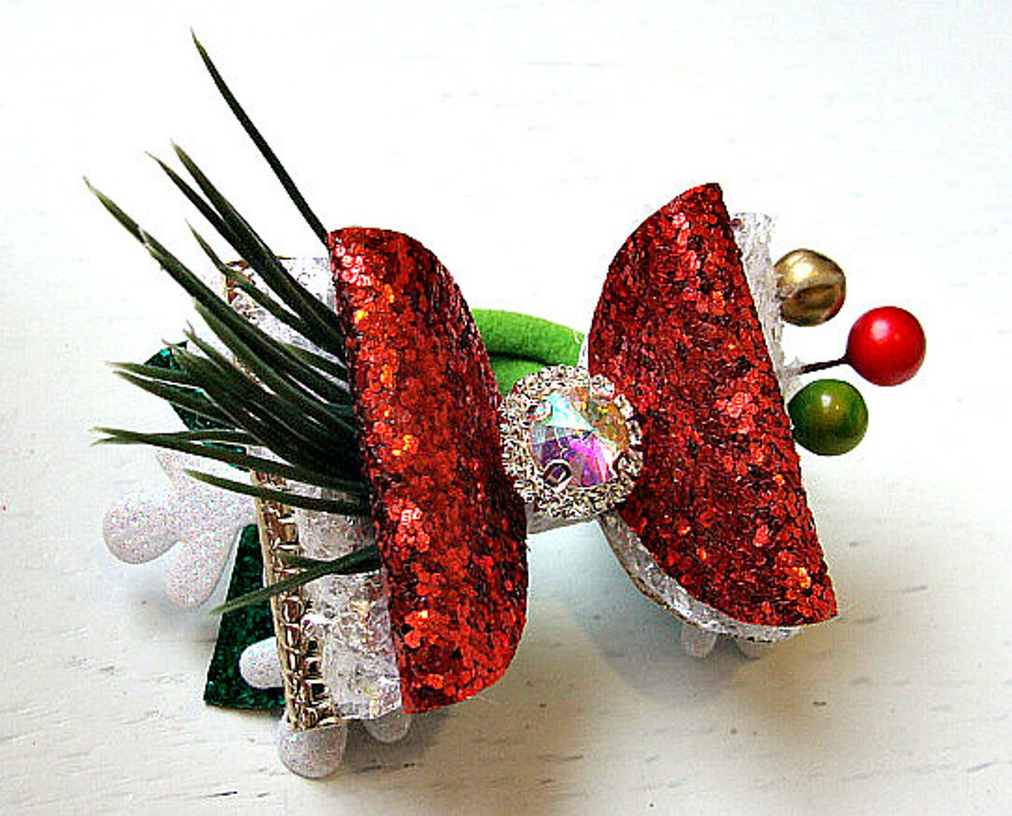 Christmas Hair Bows for Girls Bright Bows Christmas Tree Hair Bow