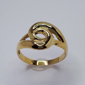 Yellow Gold Ring, Infinity Ring, Women Yellow Gold, Infinity Ring Gold, Gold Infinity Ring, Womens Yellow Gold, 10K Yellow Gold