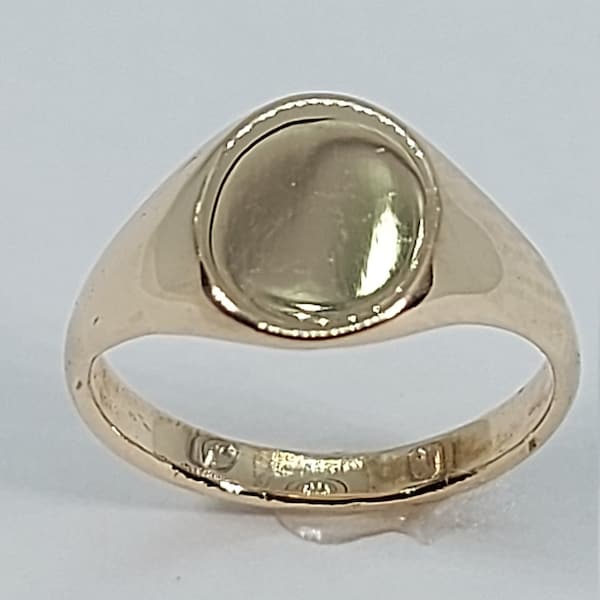 Chevalière enfant, chevalière, chevalière or, bague initiales, bague en or jaune 10k, chevalière or jaune, livraison gratuite, bague fille, bague garçon