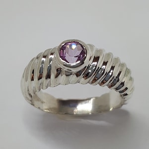 Pink Tourmaline Ring, Tourmaline Ring, Pink Tourmaline and Silver, Celtic Rings, Authentic Tourmaline, Free Shipping, Silver Ring