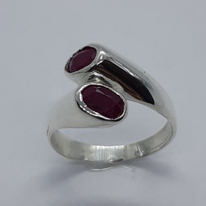 Ruby Ring, Women Silver Ring, Love Ring, July Birthstone, Silver Ring, Ring for her, Ruby and Silver, Christmas Gift, Ring for her