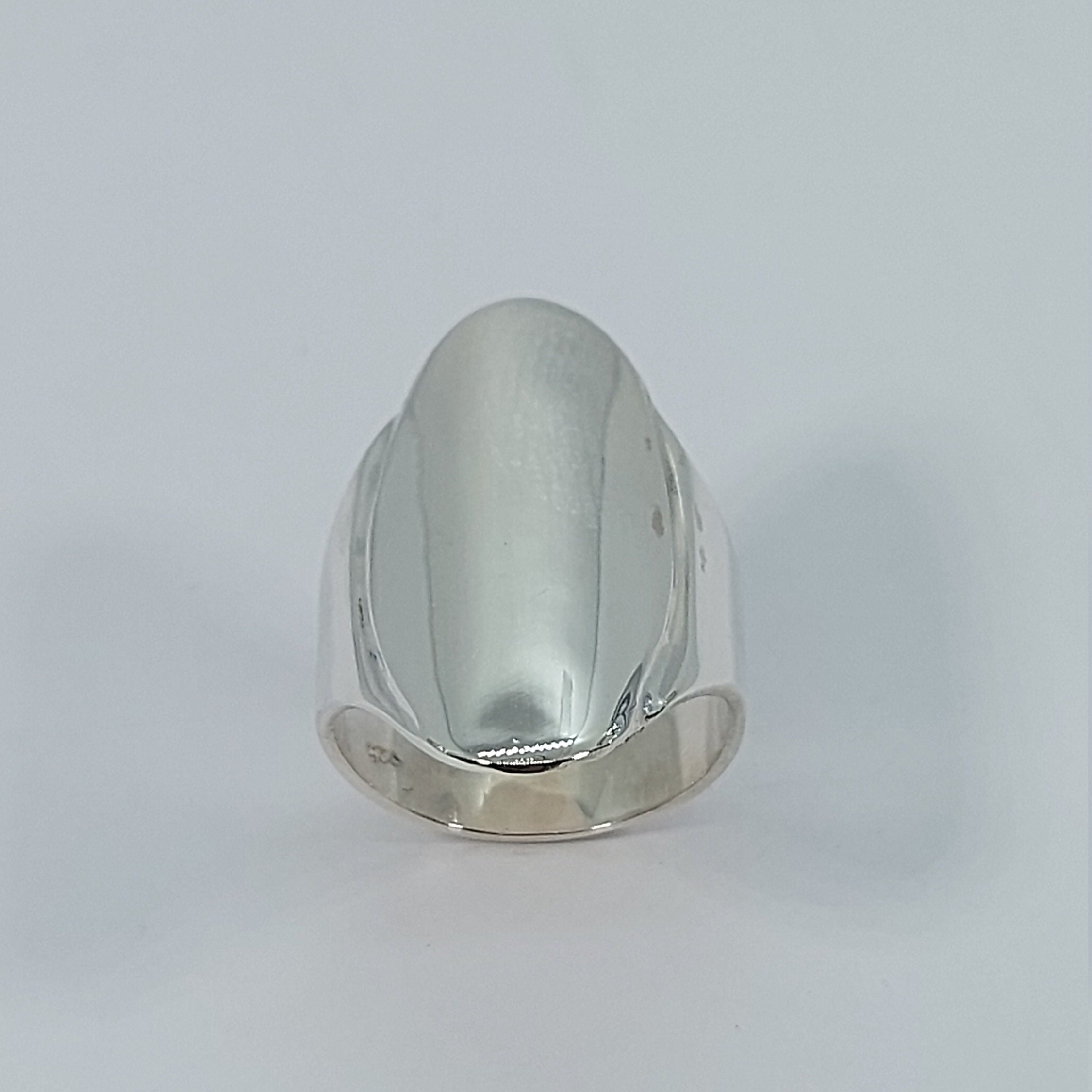 Black Onyx 925 Sterling Silver Signet Ring - Unisex for Men