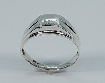 Herren Siegelring, Frauen Siegelring, Siegelring, Initialen Ring, Herren Silberring, massiver Silberring, Siegelring für Ihn, personalisierter Ring