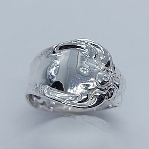 Spoon Ring,  Solid Sterling Silver, Spoon Rings, Women Silver Ring, Spoon Silver Ring, Spoon Jewelery, Cutlery Ring, Flower Ring, Spoon