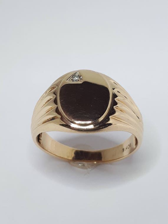 Mens signet shop ring etsy