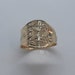 Handmade 10K Yellow Gold Spoon Ring, Floral Design - Etsy