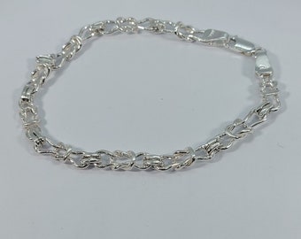 Sterling Silber Kettenarmband - Schweres Unisex Design