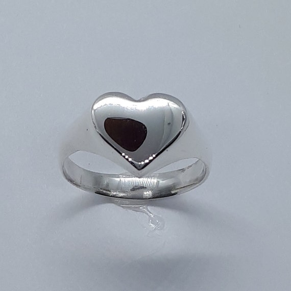 指輪・リング Heart Symbol Ring (Antique Silver, Matte) [SIZE.1] BMY1177 Sterling Silver Small Polished Heart Ring | eBay