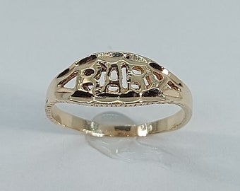 Baby Ring, Yellow Gold Ring, Yellow Gold, 10k Yellow Gold, Baby Gold Rings, Yellow Gold Rings, Celtic Rings, 10k Gold Ring, Baby Gift.