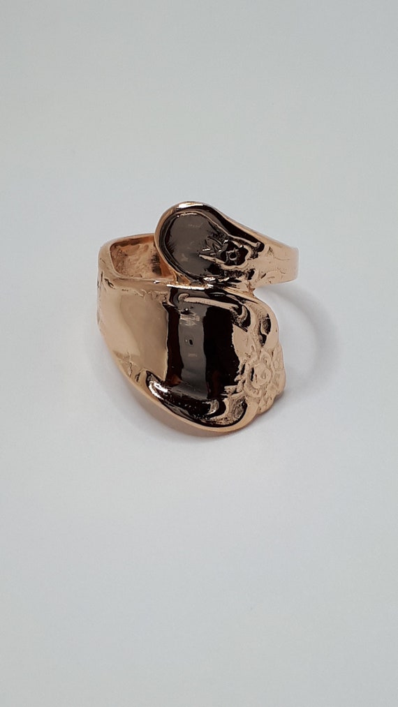 Rose gold cheap spoon ring